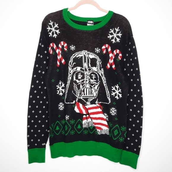 Disney Star Wars Darth Vader Holiday Christmas Sweater M - Picture 2 of 4